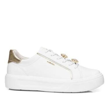 Imagem de Tênis Pegada Feminino em Couro Branco 211221-01-Feminino