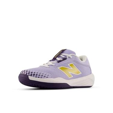 Imagem de New Balance Tênis unissex infantil 996 V6, Day Break/Branco/Apollo Gold, 19
