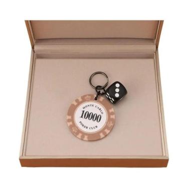 Imagem de Chaveiro De Casino Com Fichas De Poker E Dados, Presente Único De Jogo