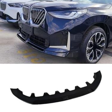 Imagem de Spoiler do para-choque dianteiro do carro parte de modificação do difusor labial compatível com X3 G45 2025+ capa protetora de para-choque acessórios para carro (preto brilhante)