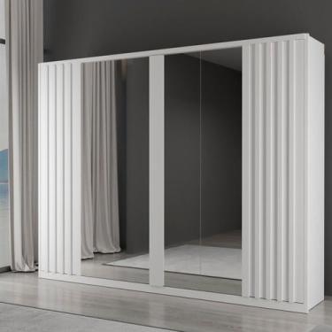 Imagem de Guarda Roupa Casal Fiore 6 Portas 6 Gavetas Bom Pastor, Branco