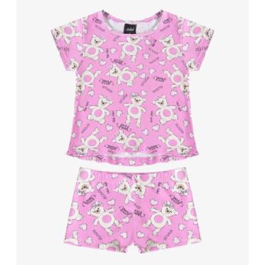 Imagem de Conjunto Infantil Blusa com Shorts Select Rosa, 3, Rosa