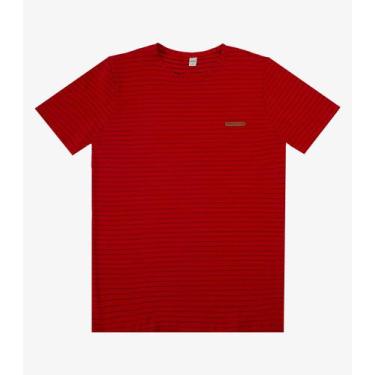 Imagem de Camiseta Masculino em Cotton Rovitex Vermelho, M, Vermelho