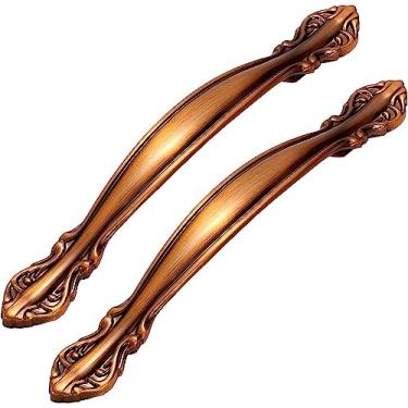 Imagem de BAZAC 2 maçanetas de armário, maçanetas de gaveta, puxador retro para cozinha, casa de banho, quarto, porta do armário, gaveta de campo, puxadores de móveis de cozinha, puxadores de porta de armário