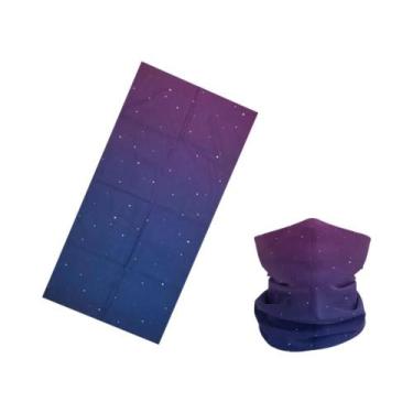 Imagem de Bandana De Ciclismo Unissex Com Estampa De Estrelas, Sem Costura, Prot
