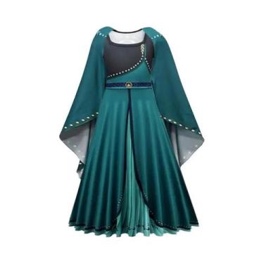 Imagem de Fantasia De Princesa Anna Elsa Para Meninas, Vestido De Aniversário E 