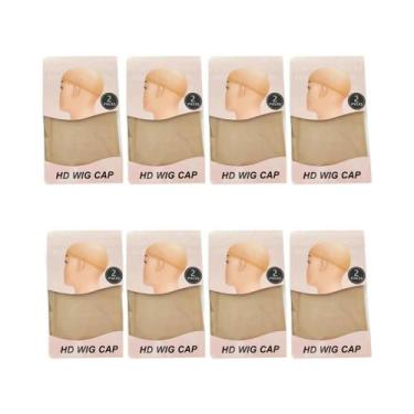 Imagem de Toucas De Peruca HD Marrom Claro 2/8/20 Peças, Redes De Cabelo De Nylo