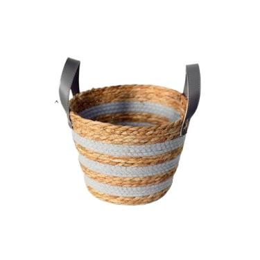 Imagem de Cesto Organizador de Fibra Natural Multiuso em Palha Seagrass para Decoração e Organização(3004)