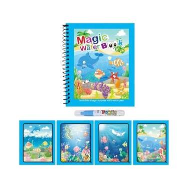 Imagem de Livro Mágico De Pintura Em Aquarela Para Crianças Com Caneta De Água R