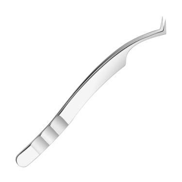 Imagem de Pinças de cílios, pinças de floração de cílios curvos, ferramenta de enxerto de cílios de aço inoxidável, auxílio de maquiagem para cuidados diários, meninas, faciais, mulheres, encontro matinal