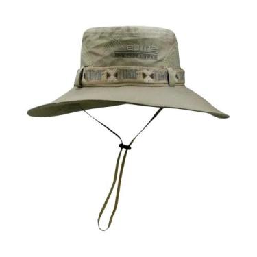 Imagem de Chapéu De Praia Masculino De Verão Com Aba Larga, Proteção UV, Estilo 