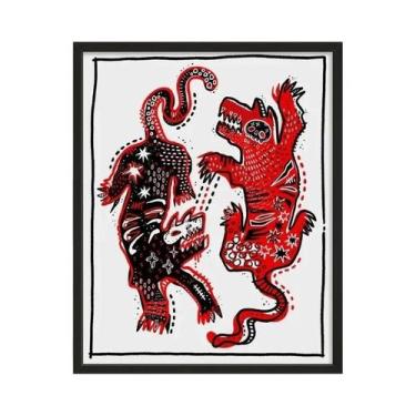 Imagem de Pôster De Impressão Em Tela Abstrata Retrô, Arte Clássica Para Decoraç