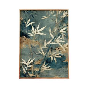 Imagem de Pôster De Arte Em Tela Estilo Asiático Com Tigre Japonês, Peixe Koi, S