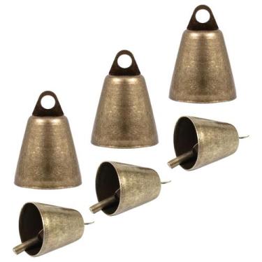 Imagem de 6 Peças De Sinos Pequenos De Ferro DIY Para Pendurar Em Árvores De Nat