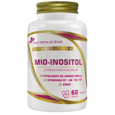 Imagem de Mio-Inositol + Vitaminas 500mg 60 cápsulas - Flora Nativa - Flora Nati