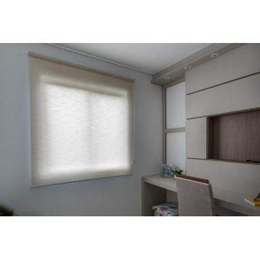 Imagem de Persiana Rolo (1,40Lar. x 2,00Alt.) Tecido Translucido Bege - Vogaflex