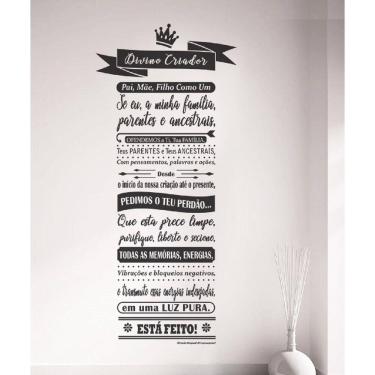 Imagem de Adesivo Decorativo De Parede Frase Religião Divino Criador