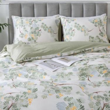 Imagem de Conjunto de capa de edredon HoneiLife Queen 230x230 cm 100% algodão