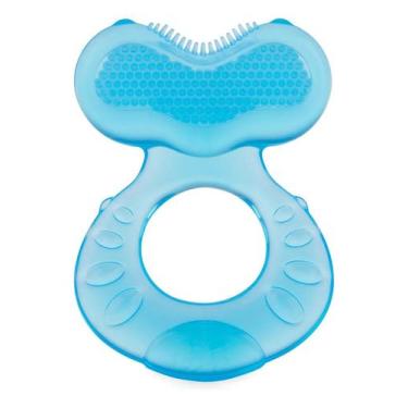 Imagem de Mordedor E Massageador Peixinho Nuby Silicone Bebê Infantil, Azul