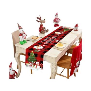 Imagem de Caminho De Mesa De Natal Para Decoração De Casa, Festa De Natal 2024, 