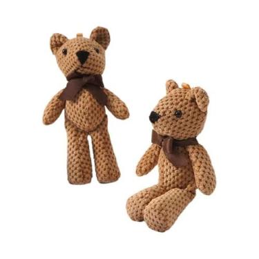 Imagem de Urso De Pelúcia Fofo De 15CM, Brinquedo De Pelúcia, Boneca Chaveiro Pa