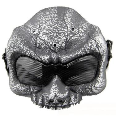 Imagem de Máscara de cosplay Skeleton Half Face Plastic Halloween - yiweisai