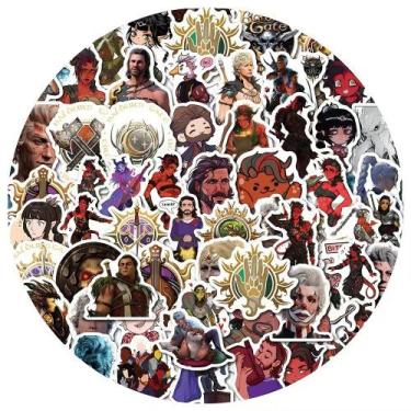 Imagem de Adesivos de vinil impermeável Baldurs Gates, anime, 60 unidades - Yiwe