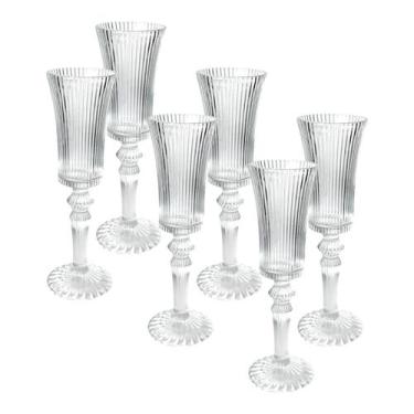 Imagem de Conjunto 6 Taças Graffiato De Vidro Para Champanhe 150ml - Hauskraft