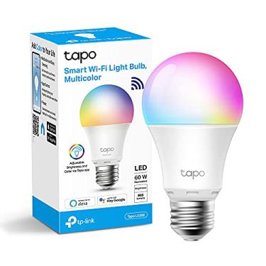 Imagem de Tapo L530E, Lâmpada LED multicolorida inteligente smart WiFi, 806 lúmens, 8,3 W, sem necessidade de hub, controle remoto/aplicativo, 16 milhões de cores, cor RGB, Alexa e Google Home.
