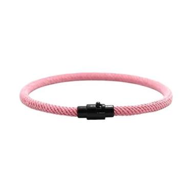 Imagem de Pulseira Masculina Multicolorida De 4mm Em Tecido Trançado, Acessório 
