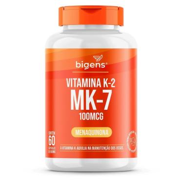 Imagem de Vitamina K2 Mk-7 ( Mk7 ) 100 mcg 60 Caps - Bigens-Unissex