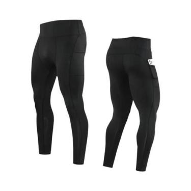 Imagem de Calças Leggings De Compressão Para Corrida Masculina, Calças Esportiva