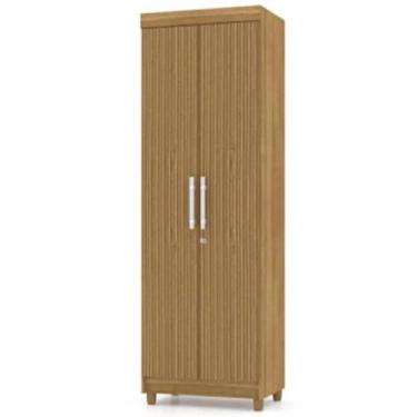 Imagem de Armário Multiuso Cozinha Lavanderia 2 Portas Aline V02 Nature/Brisa - 