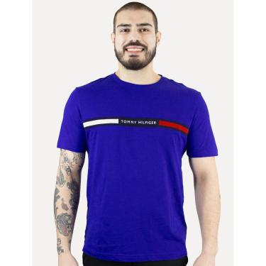 Imagem de Camiseta Tommy Hilfiger Masculina Chest Insert Logo Azul Royal-Masculino