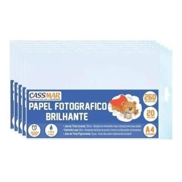Imagem de Papel Fotográfico Brilhante 260g Cassmar 100 fls
