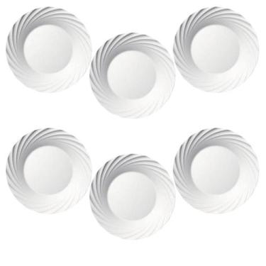 Imagem de Conjunto Pratos Fundos Duralex Jasmim Nadir 6 Unidades - Nadir Figueir
