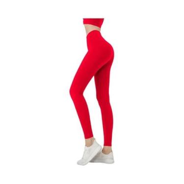 Imagem de Leggings De Yoga Femininas De Cintura Alta, Respiráveis, Para Fitness,