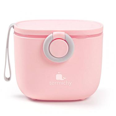 Imagem de Dispenser Fórmula Bebê Termichy Rosa Portátil com Alça e Colher 250g 500ml