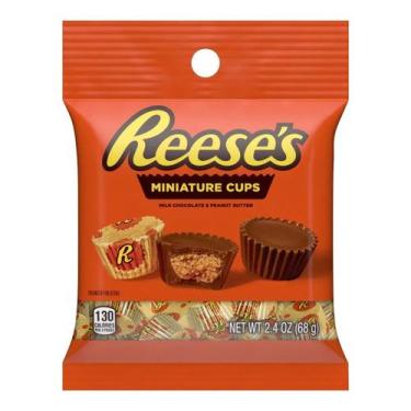 Imagem de Chocolate ao Leite C/Pasta de Amendoin Reese's Miniature 68G