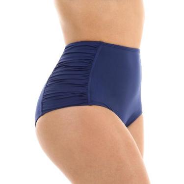 Imagem de Calcinha de Biquini hot pant avulsa cintura alta e lateral larga franz