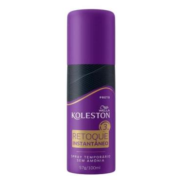 Imagem de Koleston Retoque Instantâneo Spray 100ml - Wella, Preto