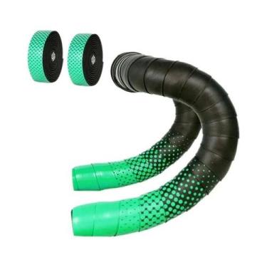 Imagem de Fita De Guidão De Bicicleta Em Couro PU De Duas Cores Com Espuma EVA, 