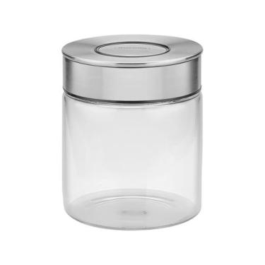 Imagem de Pote de Vidro Purezza com Tampa de Aço Inox 0,7 L Tramontina, 0,7L, Tr