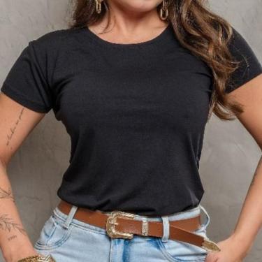 Imagem de Camiseta Feminina Básica - LENIS SOUZA, Preto, P
