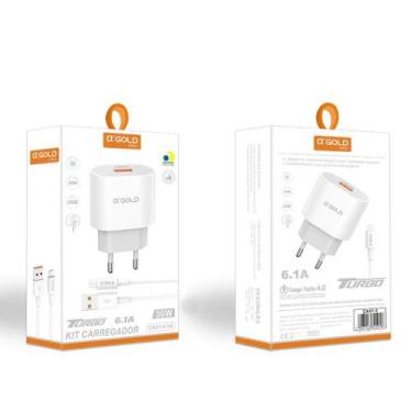 Imagem de Carregador agold turbo 30w v8 ca31-5