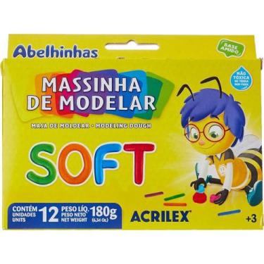 Imagem de Massinha de modelar - Soft - com 12 unidades - Acrilex
