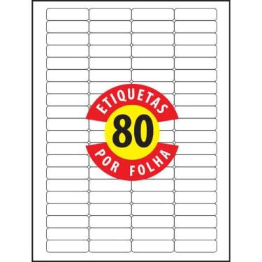 Imagem de Etiqueta Ink-jet + Laser Carta 6187 12,7 x 44,45 Mm Com 8000 Etiquetas