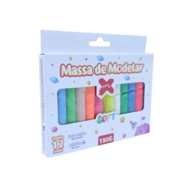 Imagem de Massa para Modelar Fofa 12 Cores 180G - Pacote com 06 - Make+