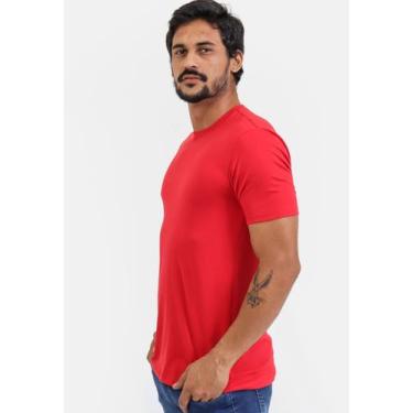 Imagem de Camiseta Básica Masculina Reforçada Ombro a Ombro Algodão - Techmalhas