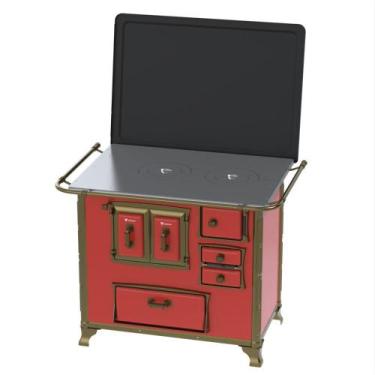 Imagem de Fogao a Lenha Venax GII n 2 Renaissance Vermelho, SAIDA ESQUERDA